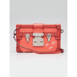 Louis Vuitton Coral Epi Leather Malletage Petite Malle Bag