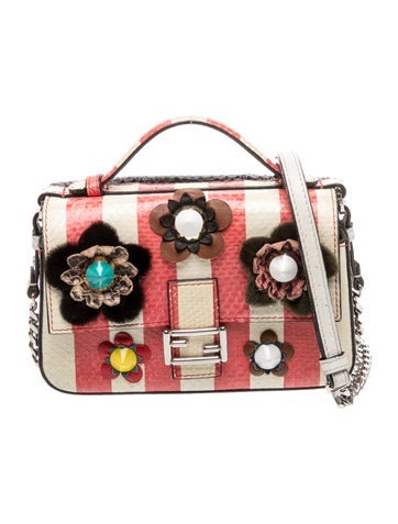 Snakeskin Top Handle Bag