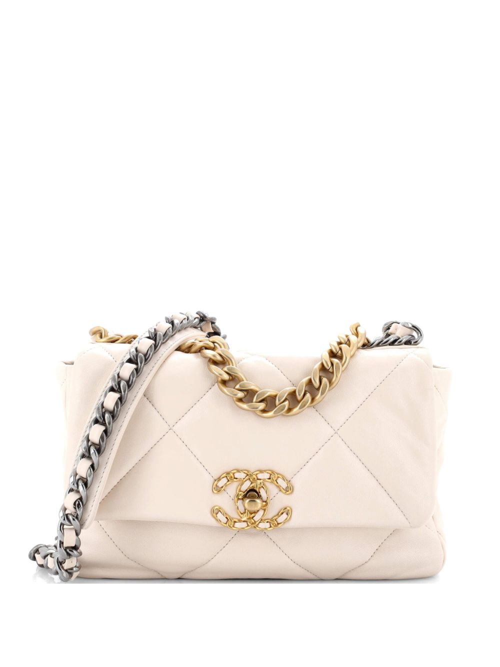 19 Flap Bag Quilted Leather Medium crossbody bag