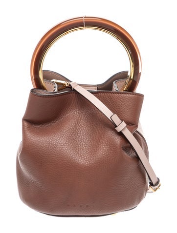 Marni Leather Top Handle Bag