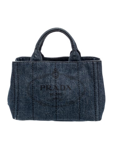 Denim Top Handle Bag