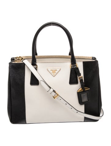 Saffiano Lux Leather Galleria Double Zip Large
