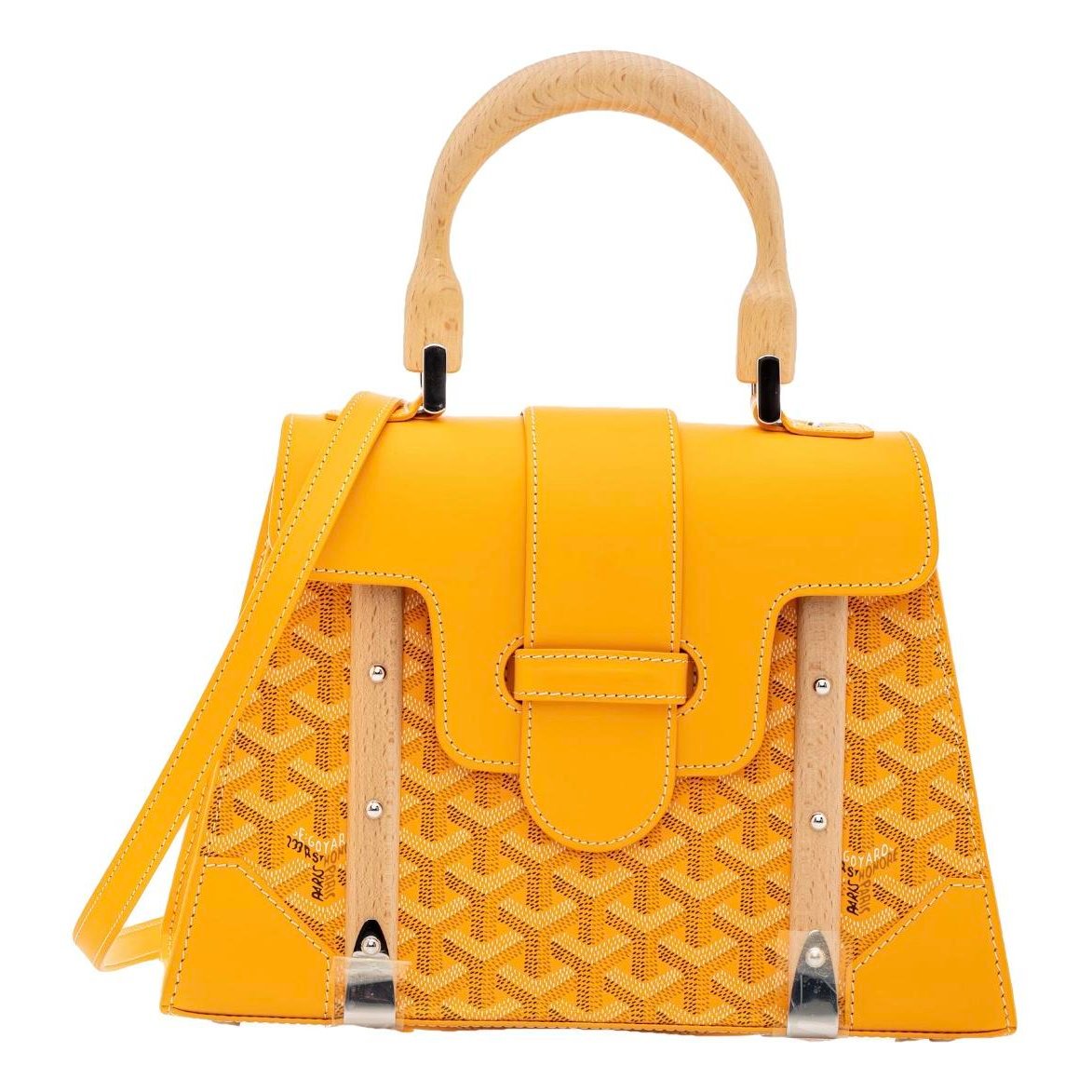 Goyard Saïgon leather handbag