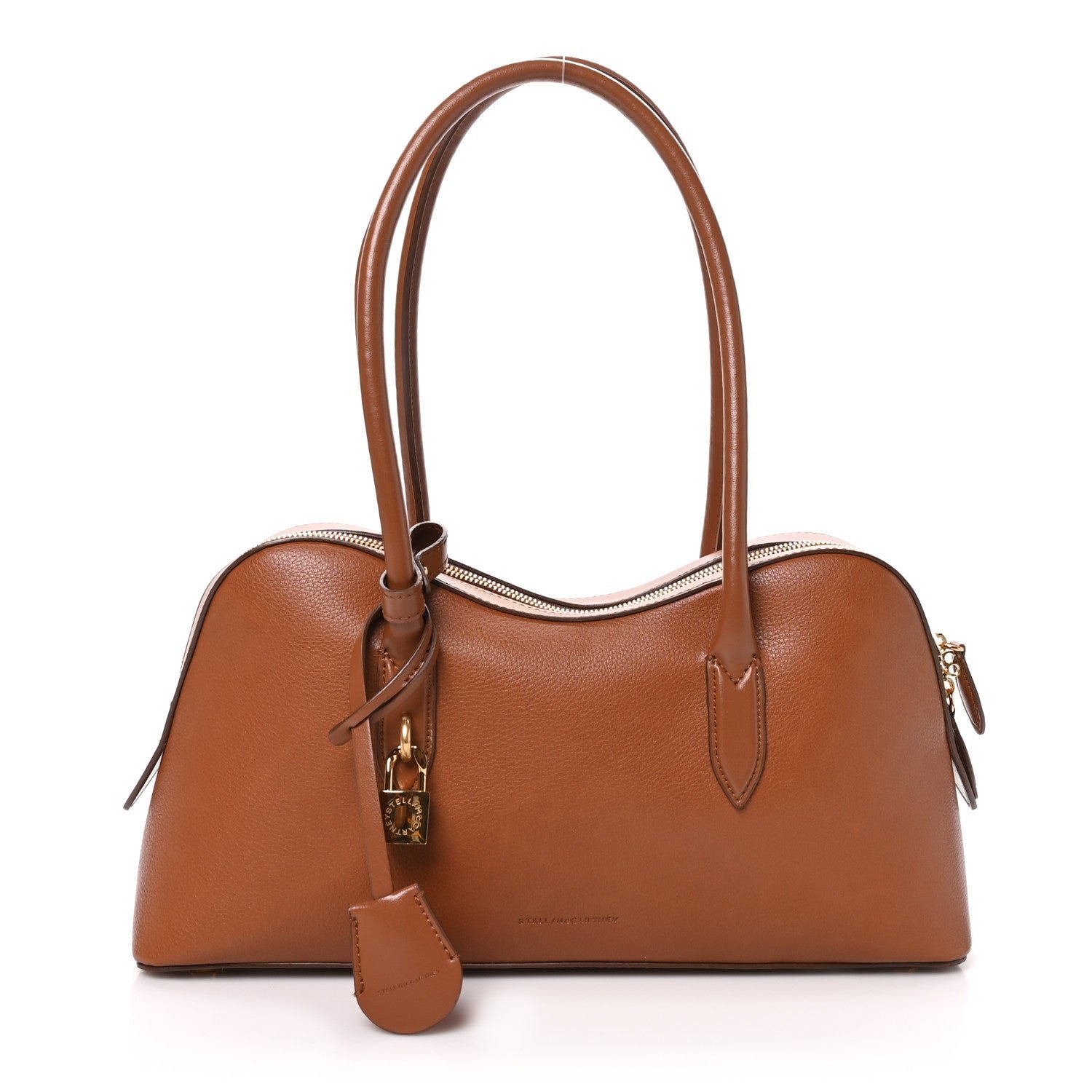 Stella McCartney Eco Grainy Alter Mat Ryder Shoulder Bag Brandy
