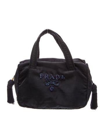 Tessuto Nylon Top Handle Bag Vintage