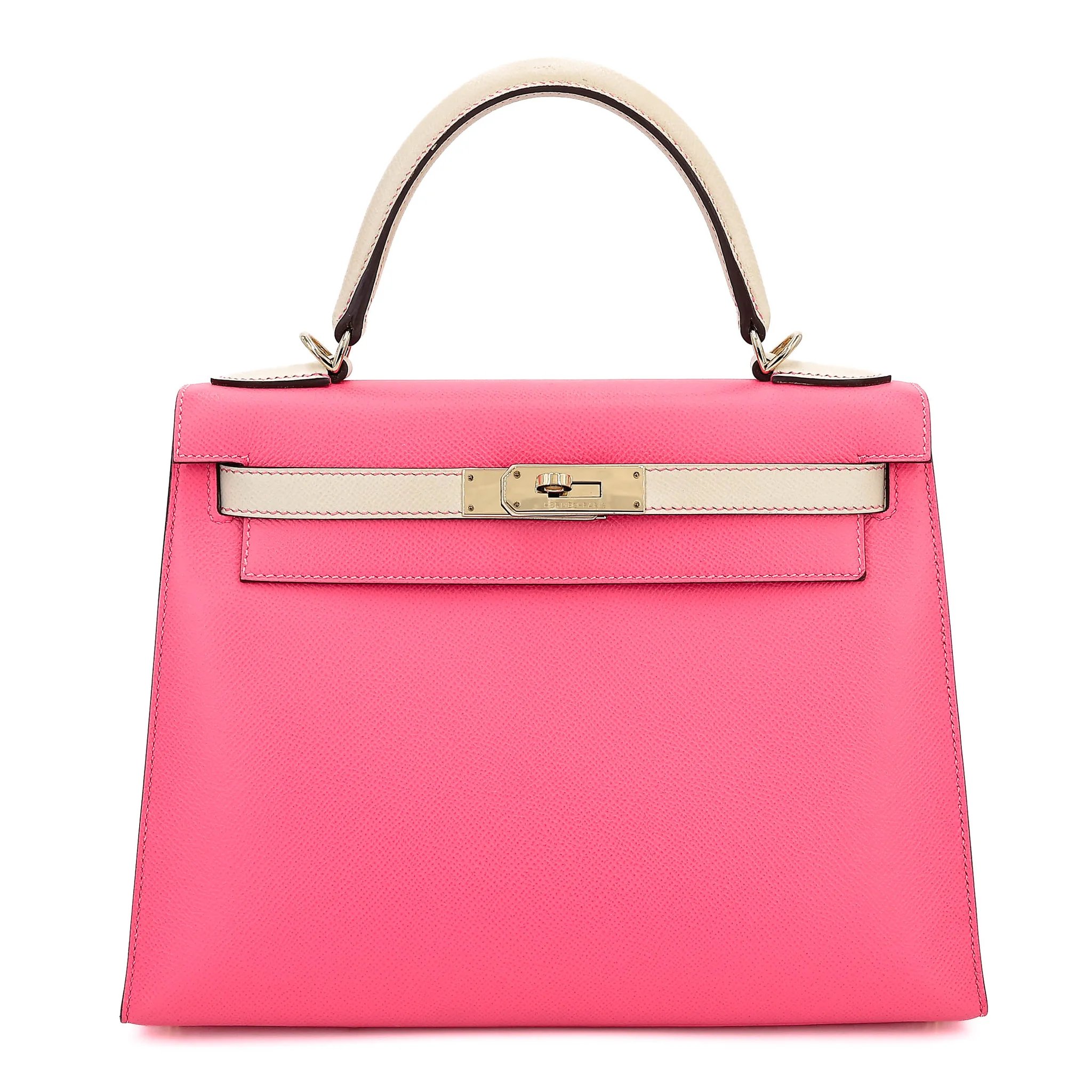 Hermes Special Order Kelly 28 HSS Rose Azalee (8W) Nata (I2) Epsom Permabrass hardware C (2018)