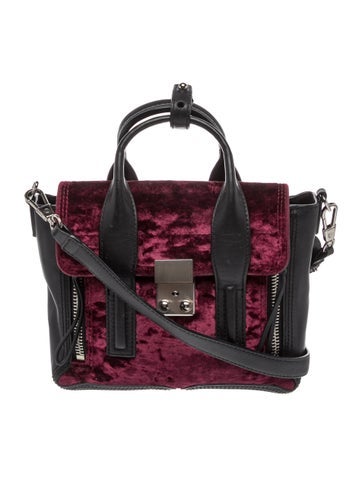 3.1 Phillip Lim Velvet Top Handle Bag