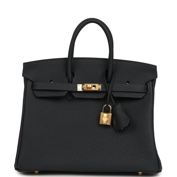 Hermes Hermes Birkin 25 Caban Togo Gold Hardware