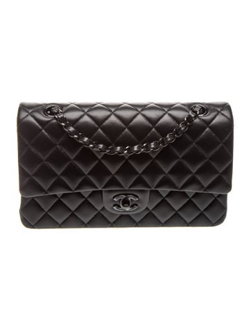 2025 Classic Medium So Black Double Flap Bag