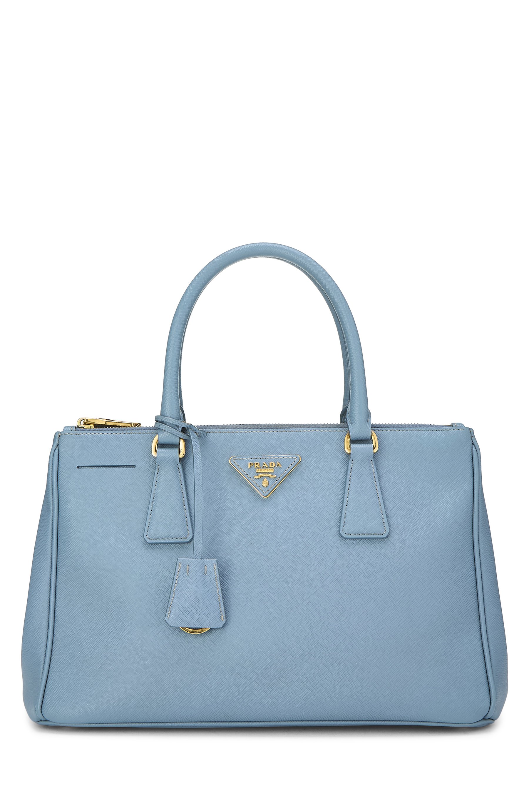 Prada Blue Saffiano Executive Tote Small