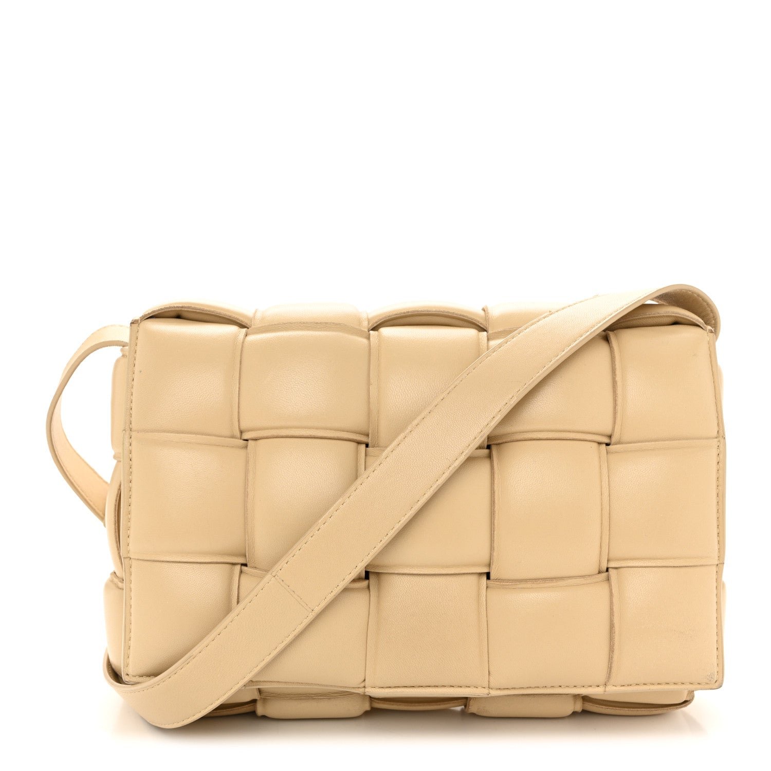 Bottega Veneta Bottega Veneta Nappa Maxi Intreccio Padded Cassette Crossbody Bag Porridge