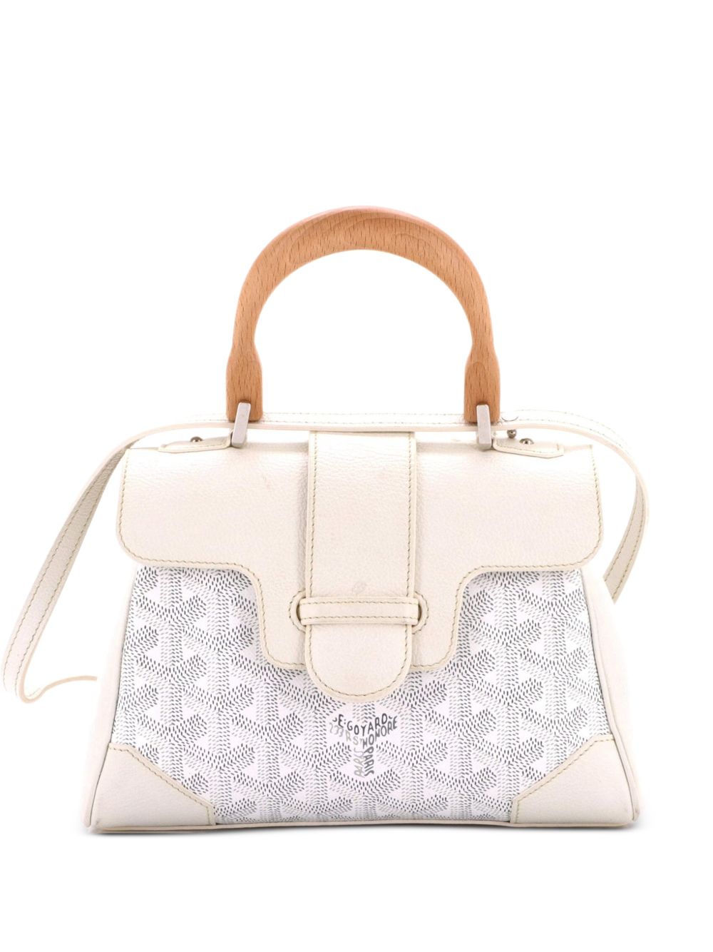 Saigon Top Handle Bag Coated Canvas with Leather Mini shoulder bag