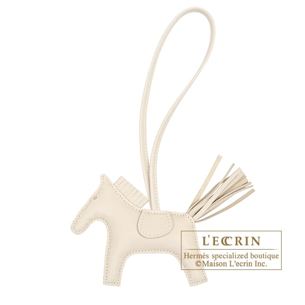 Hermes Rodeo charm PM Craie Agneau