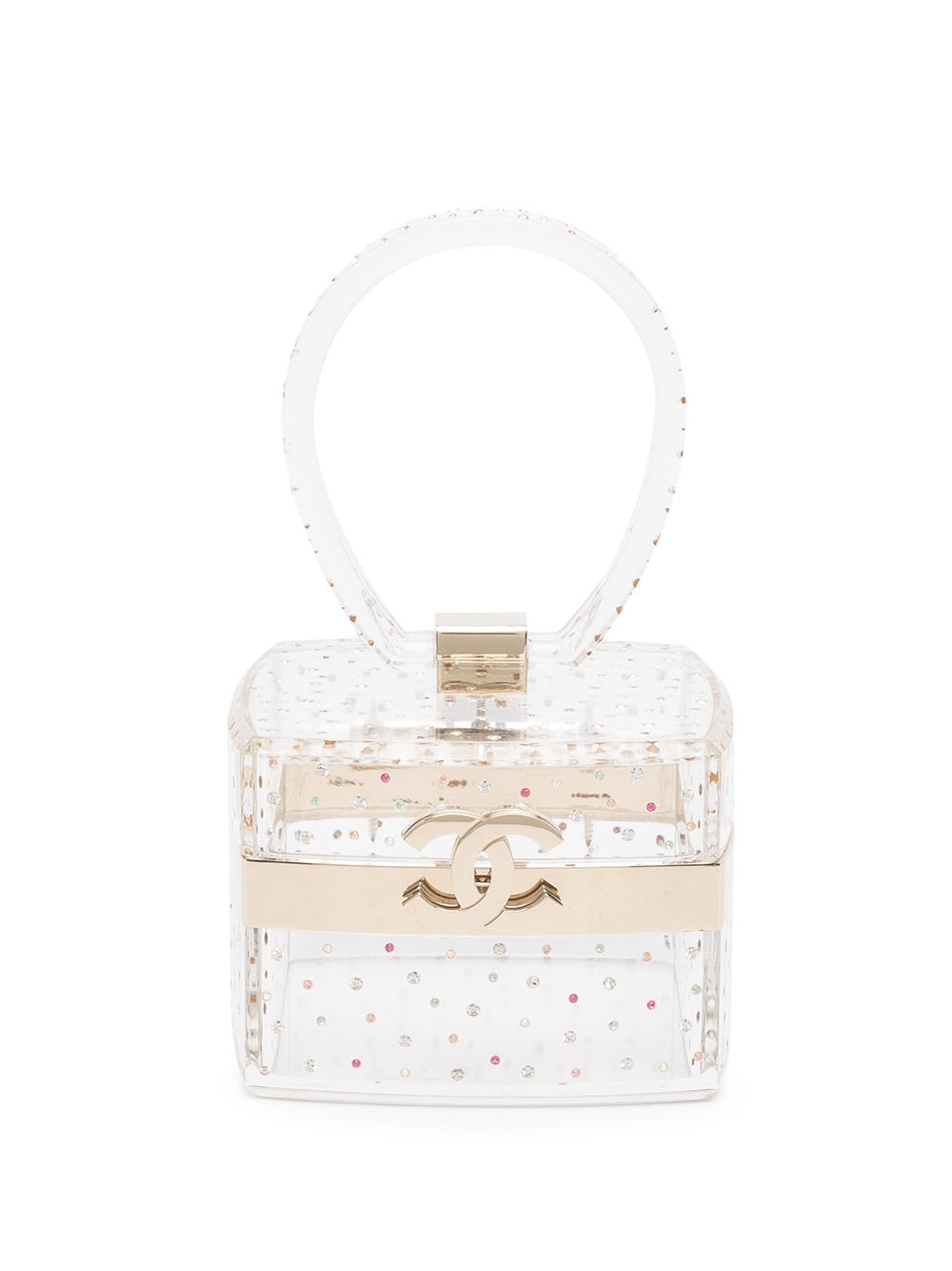 2004 CC rhinestone-embellished vanity mini bag