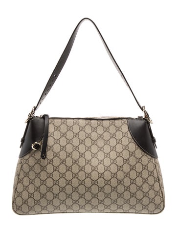 GG Canvas Emblem Bag Medium