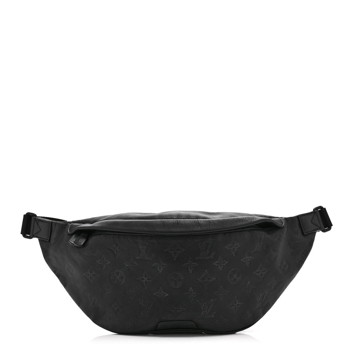 Louis Vuitton Calfskin Monogram Shadow Discovery Bumbag Black