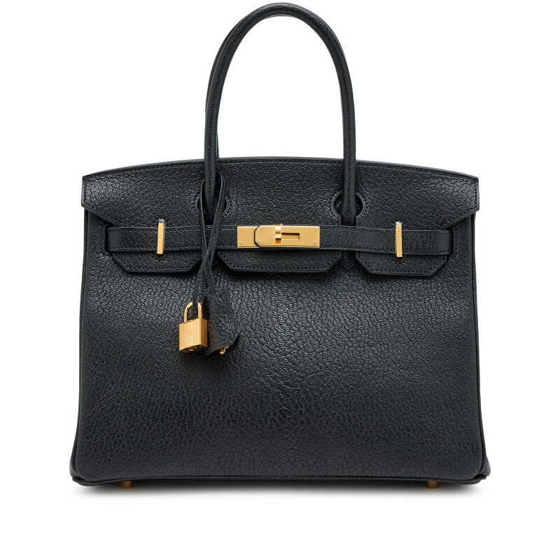 Black Chèvre Mysore Birkin 30 Gold Hardware, 2021