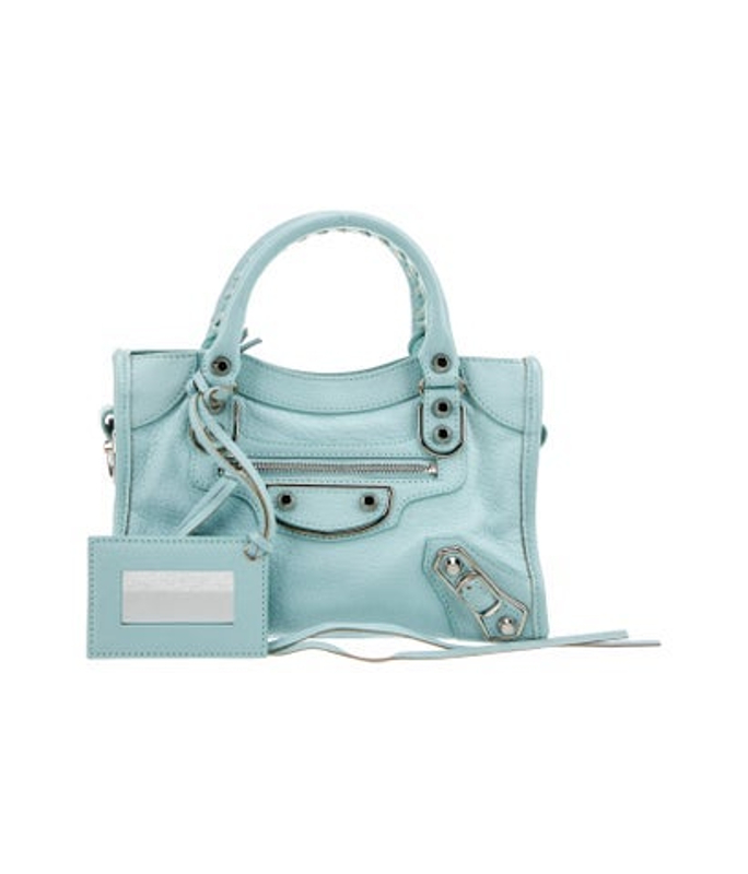 Balenciaga Leather Motocross City Metallic Edge