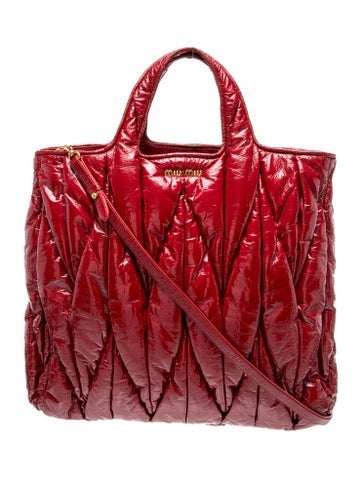 Patent Leather Bucket Bag