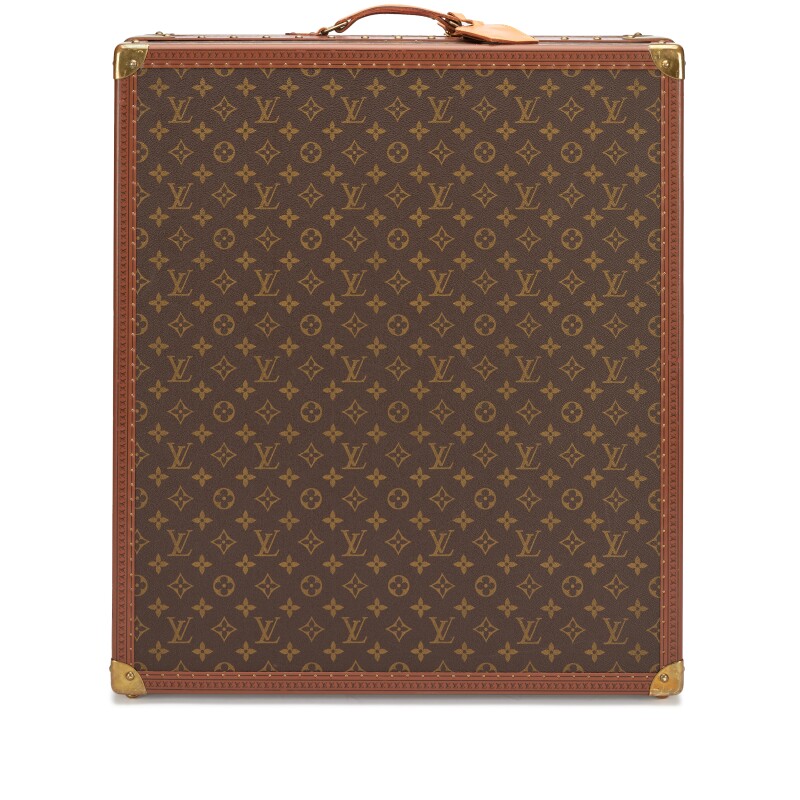 Louis Vuitton Vintage Monogram Gemine 12 Pairs Shoe Trunk Brass Hardware, 1990s