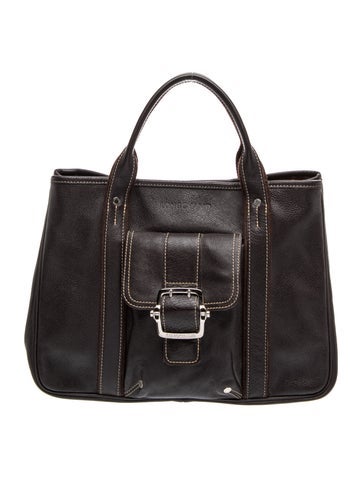 Leather Top Handle Bag