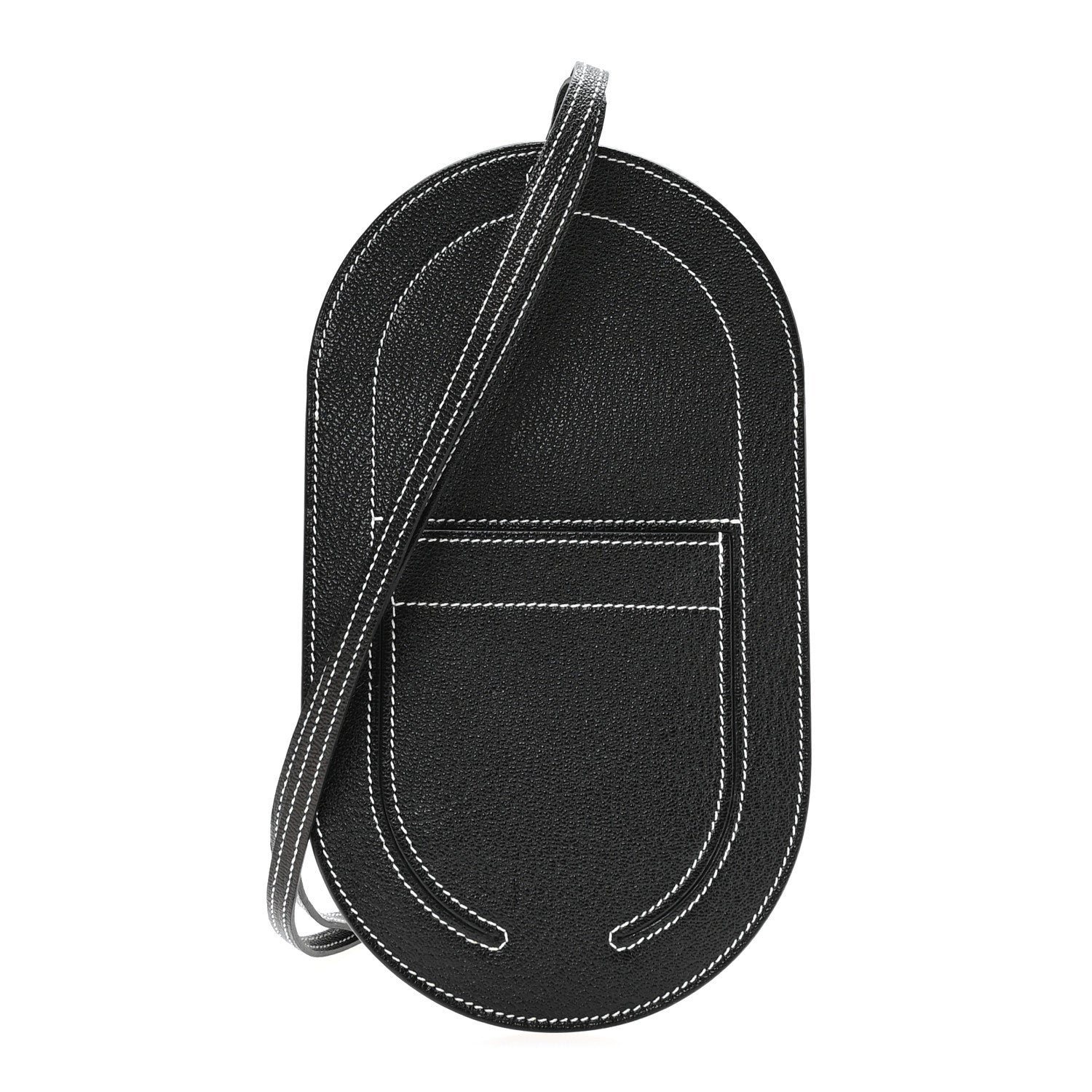 Hermes Hermes Chevre Mysore Verso In-The-Loop Phone To Go GM Case Black