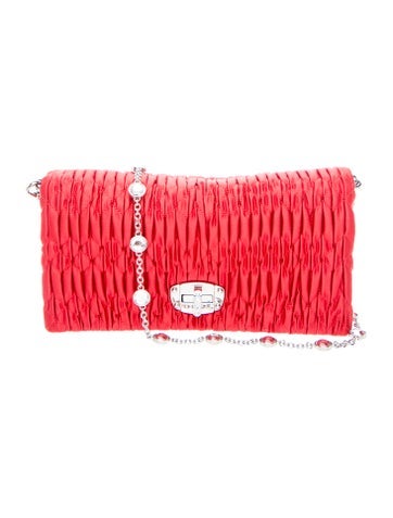 Miu Miu Satin Shoulder Bag