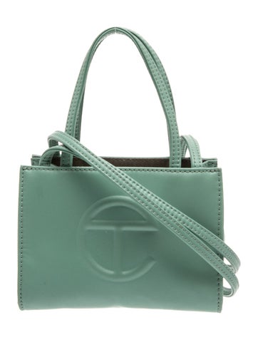 Telfar Leather Top Handle Bag Small