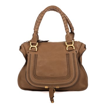 Chloe Leather Medium Marcie Saddle