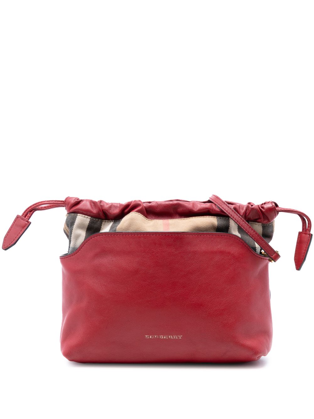 Burberry 2000-2017 House Check Canvas and Calfskin Little Crush crossbody bag