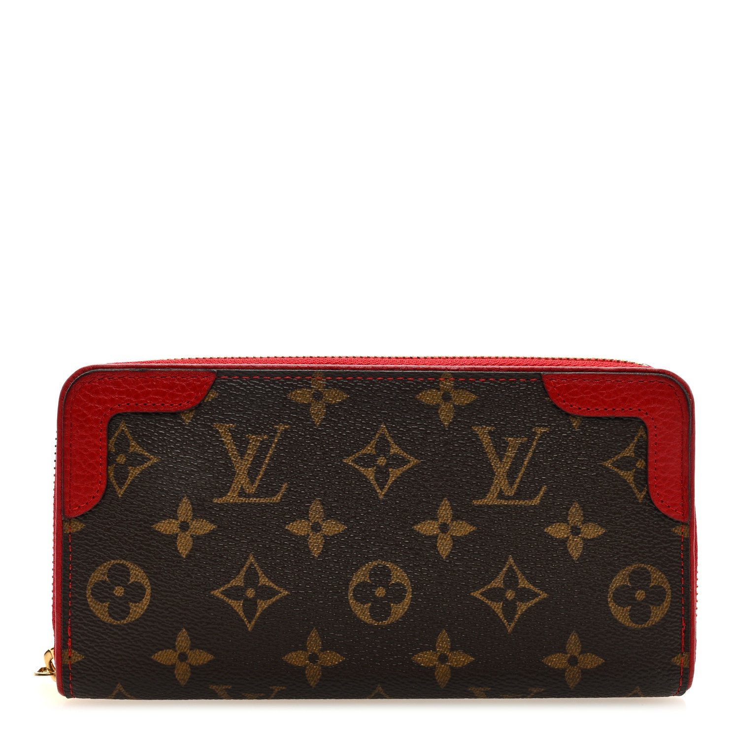 Louis Vuitton Monogram Retiro Zippy Wallet Cherry
