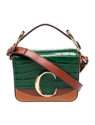 Embossed Leather Top Handle Bag