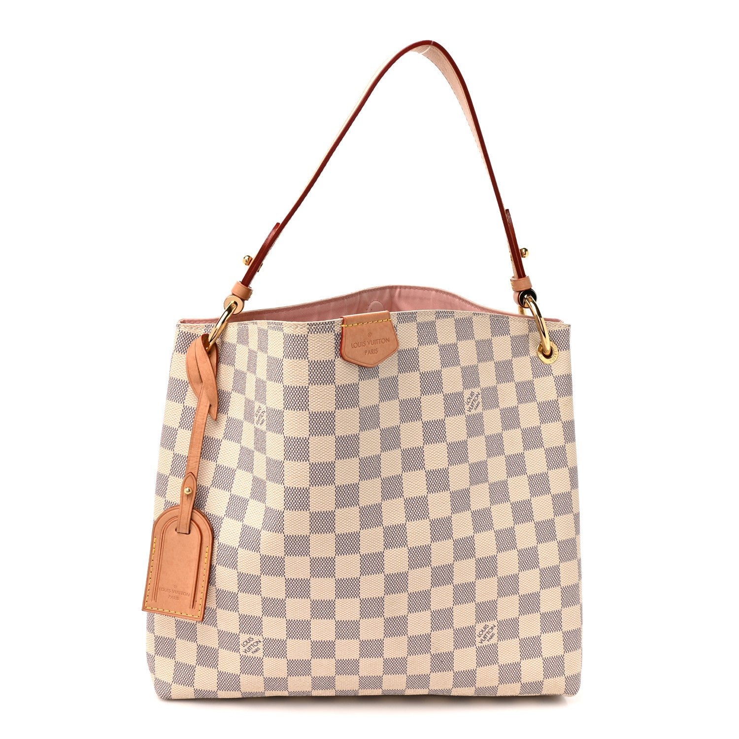 Louis Vuitton Damier Azur Graceful PM Rose Ballerine