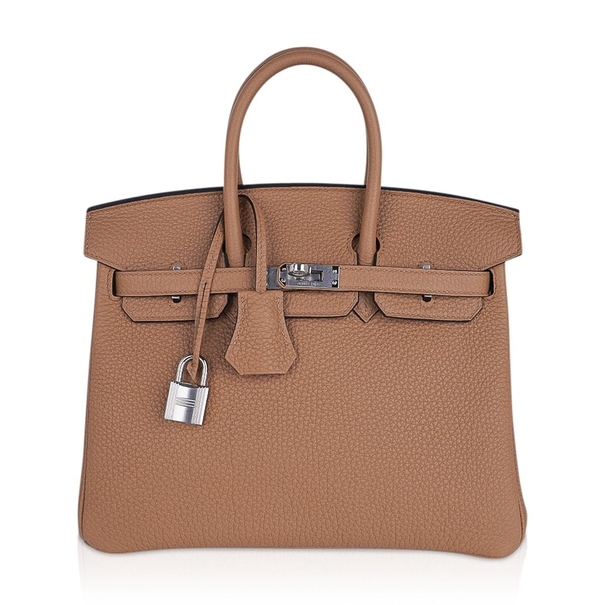 Hermes Hermes Birkin 25 Bag Chai Togo Leather with Palladium Hardware
