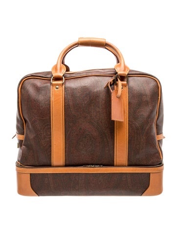 Etro Leather Weekender Bag