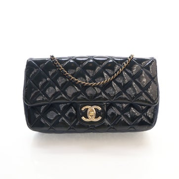 Patent Leather Single Flap Bag Medium