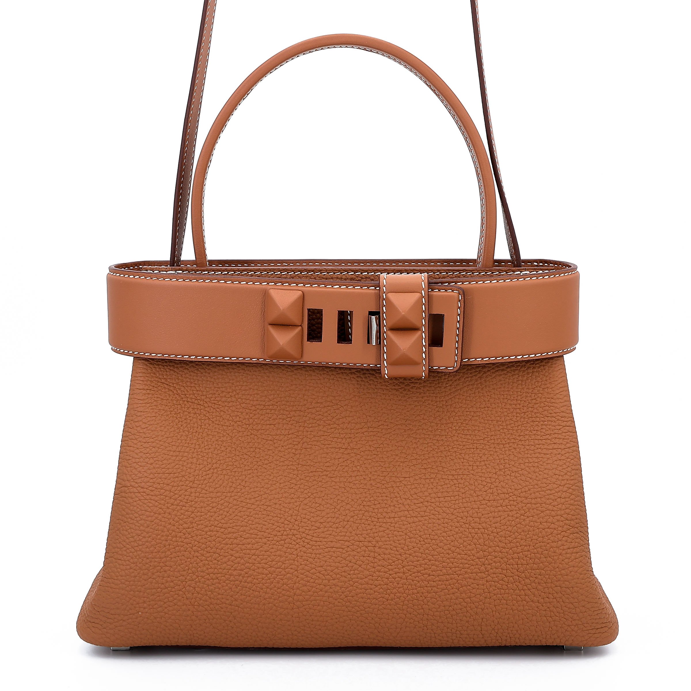 Hermes Unused ( Rank NS ) HERMÈS Medor Bag Gold (37) Togo Swift Palladium hardware W (2024)