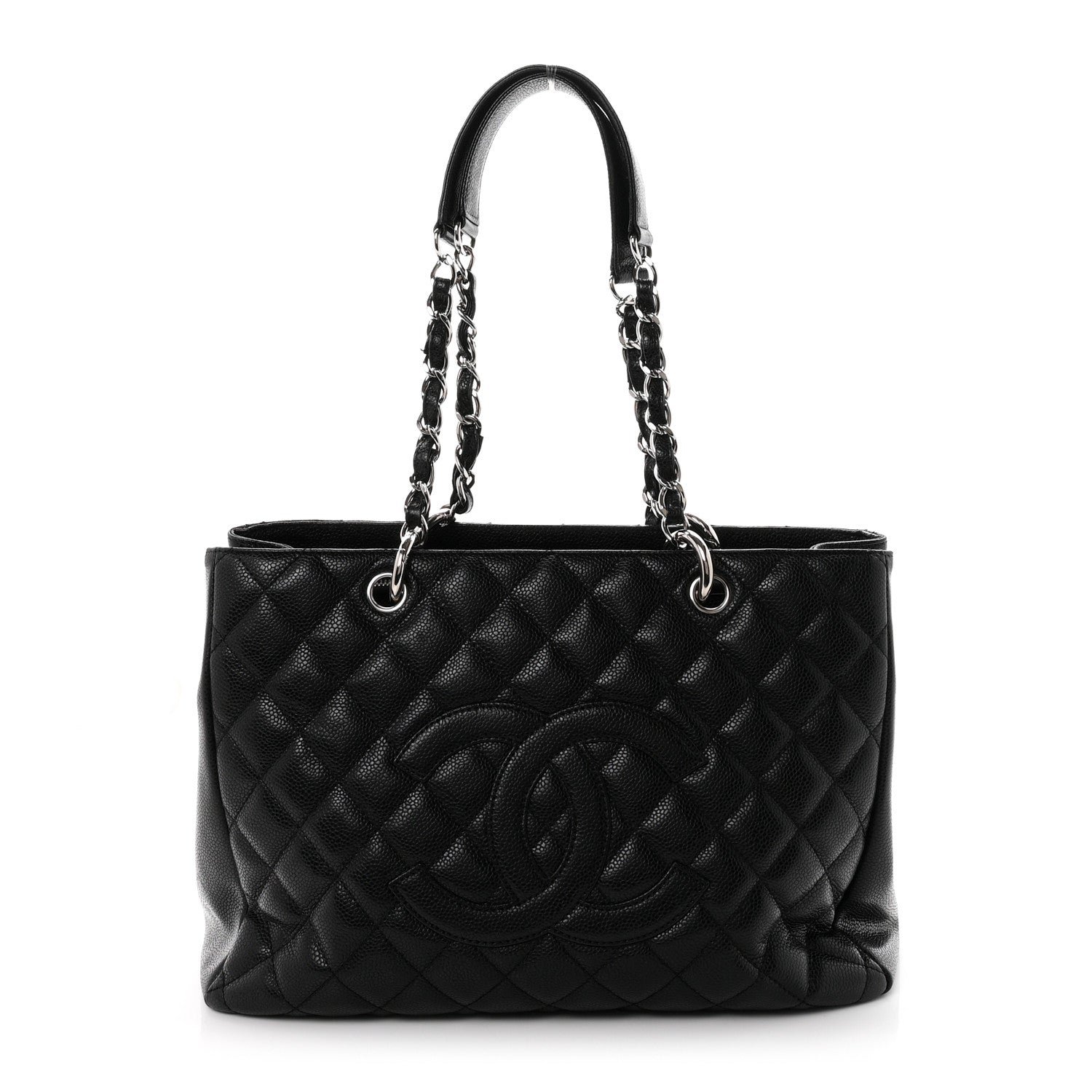Chanel Caviar Quilted Grand Shopping Tote GST Black