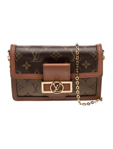 LV Monogram Wallet on Chain Dauphine