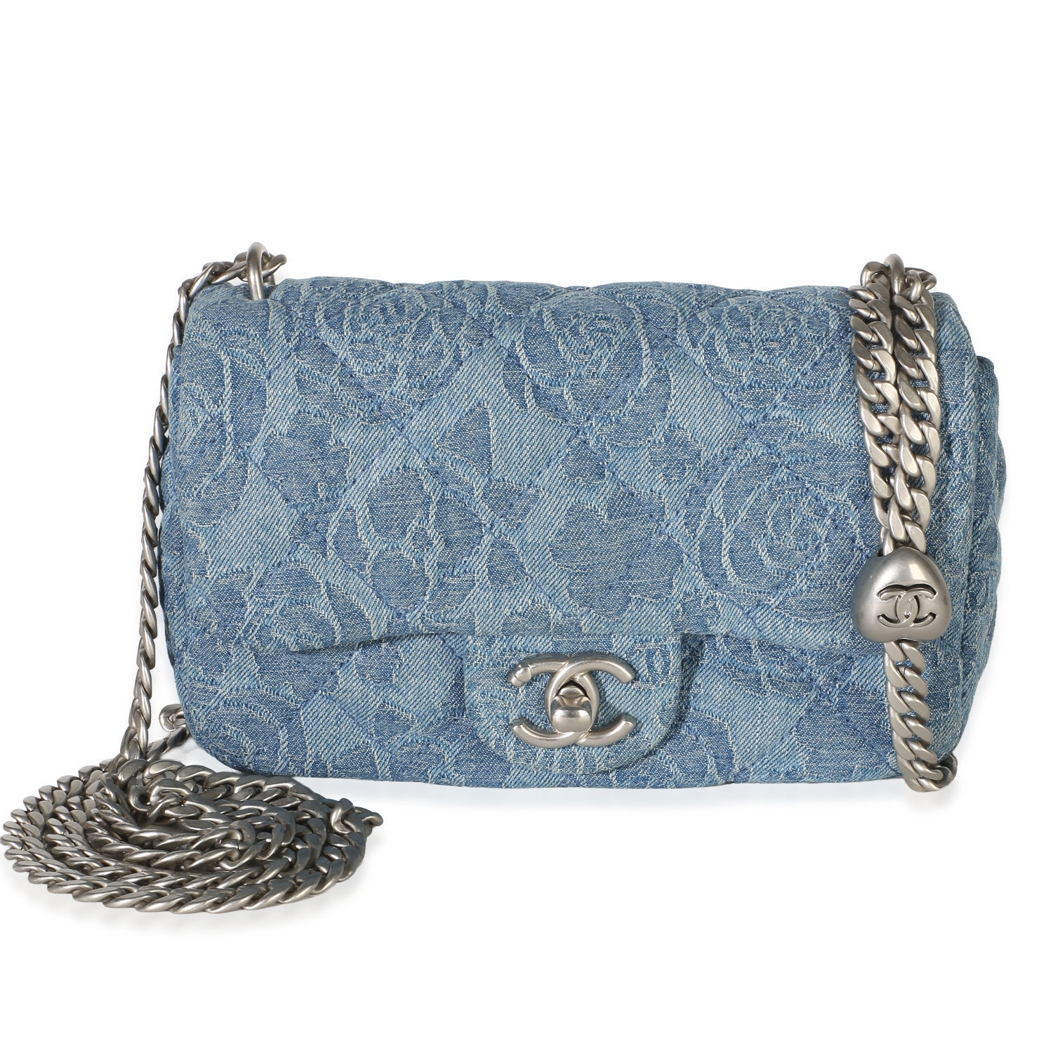 Denim Flap Bag Mini