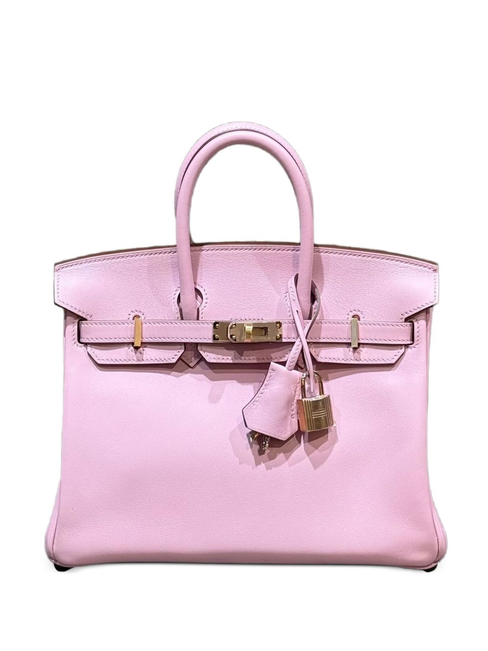 Hermes 2022 Birkin 25 Swift rose gold-hardware tote bag