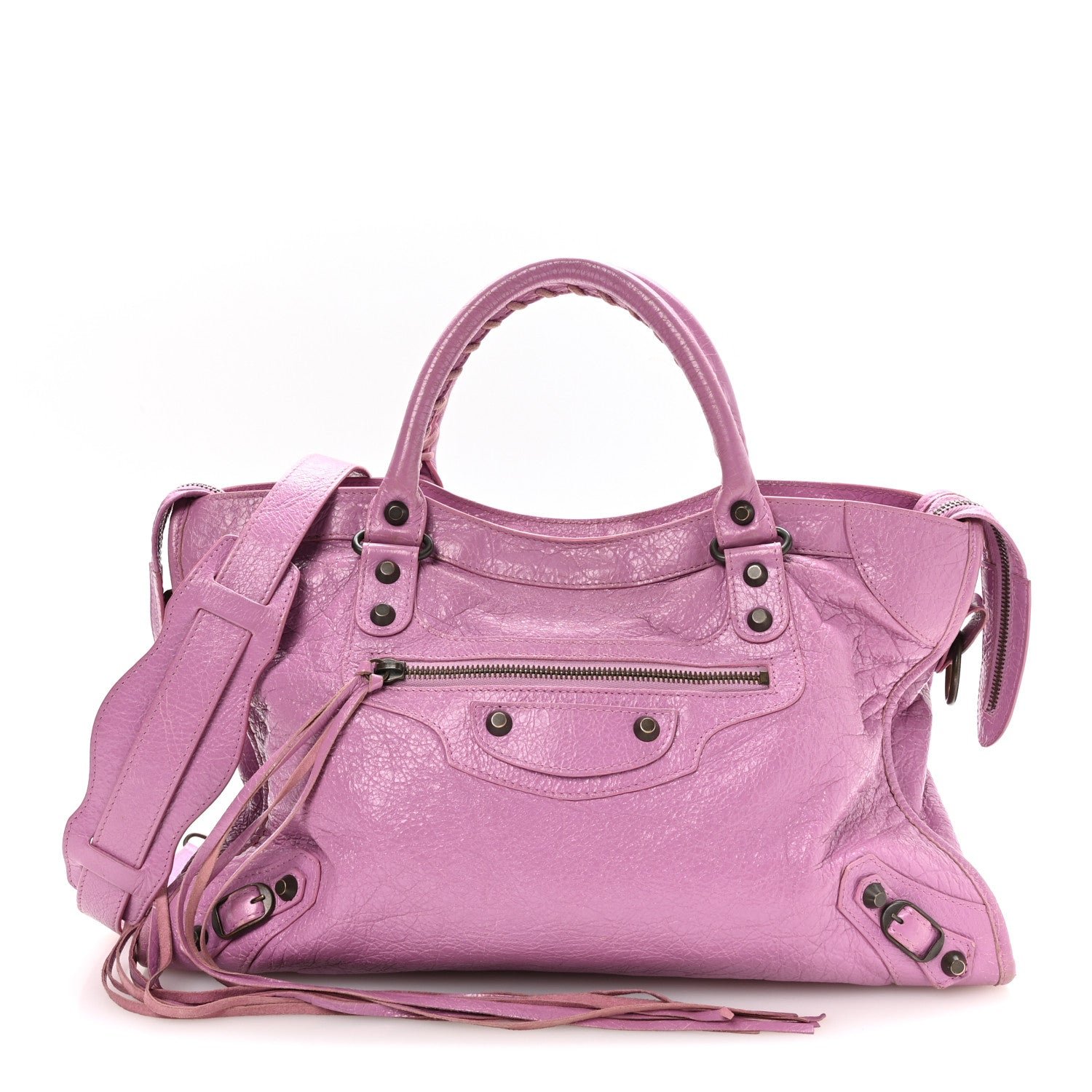 Balenciaga Agneau Classic Hardware City Rose Berlingot