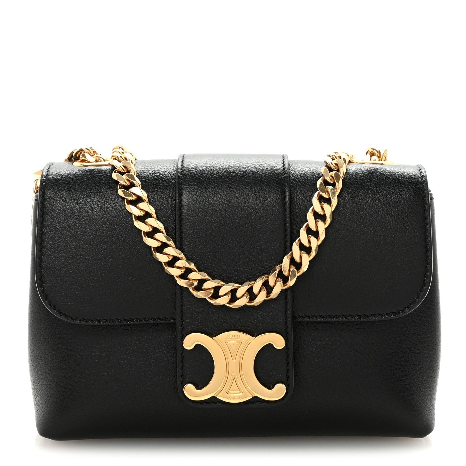 Celine Supple Calfskin Mini Victoire Bag Black