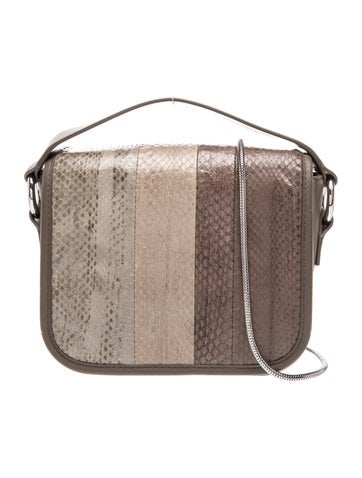 Embossed Leather Crossbody Bag