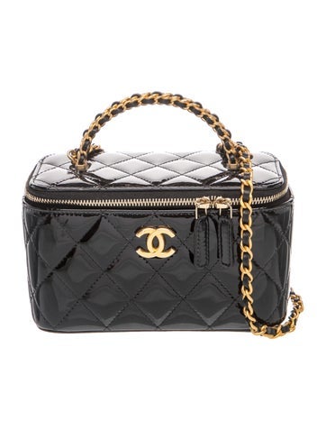 Small Top Handle Vanity Case w/ Chain