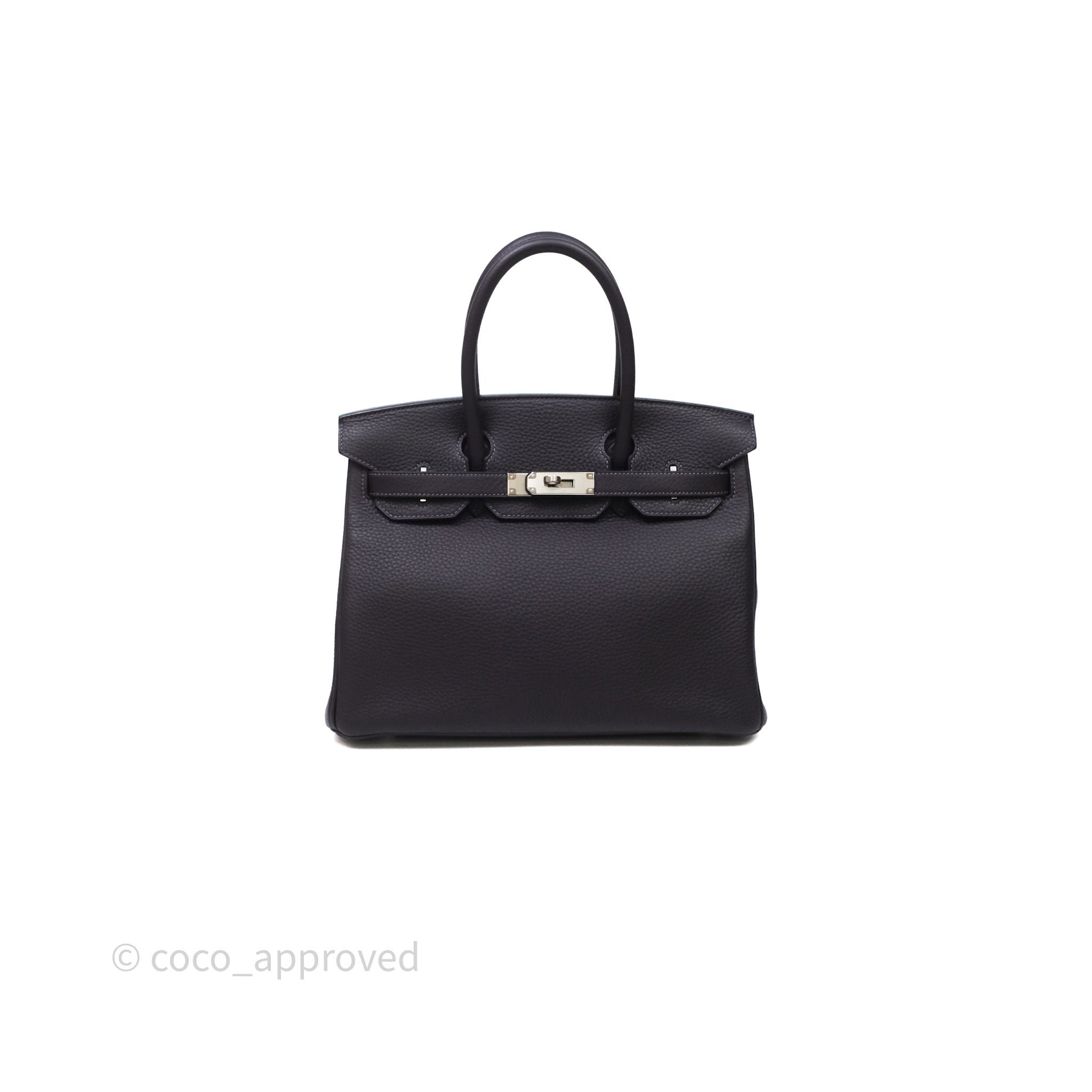 Hermes Hermès Birkin 30 Cassis N5 Togo Silver Hardware
