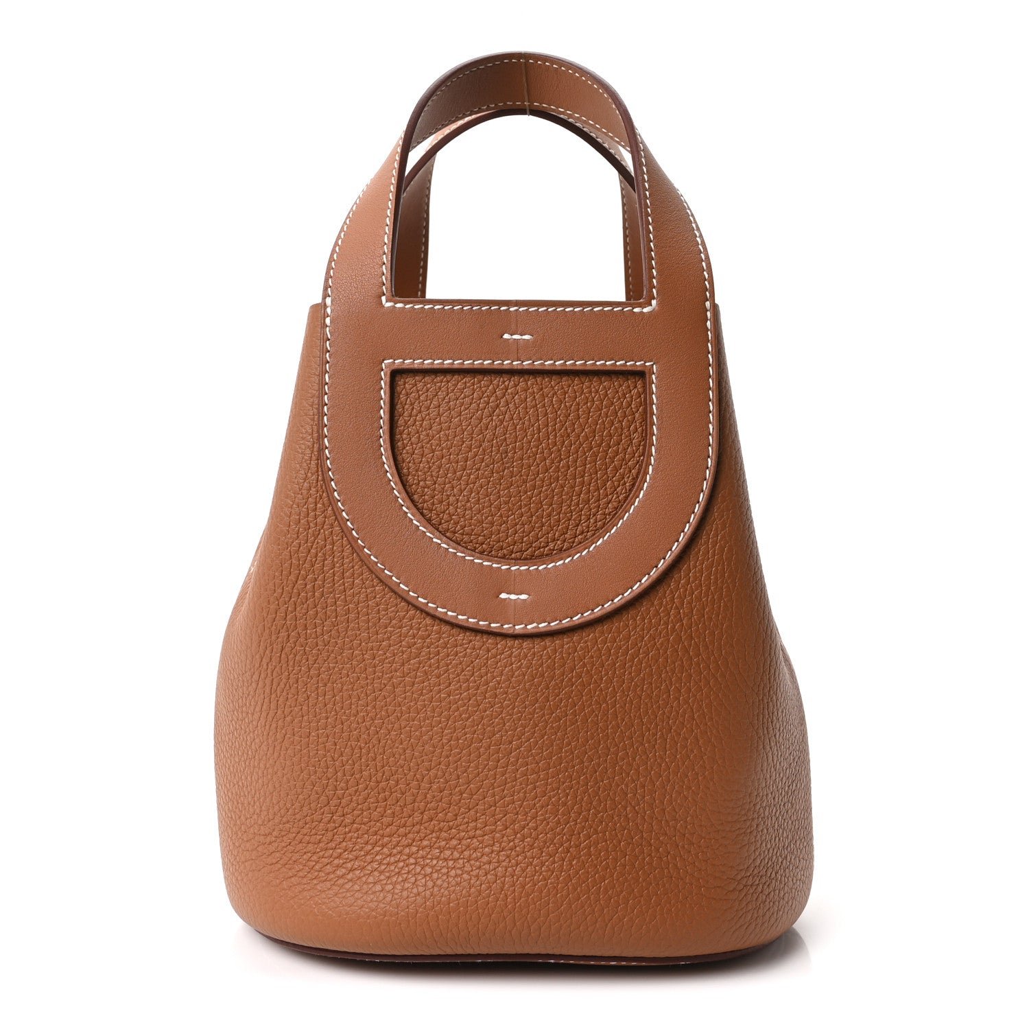 Hermes Taurillon Clemence Swift In-The-Loop 18 Bag Gold