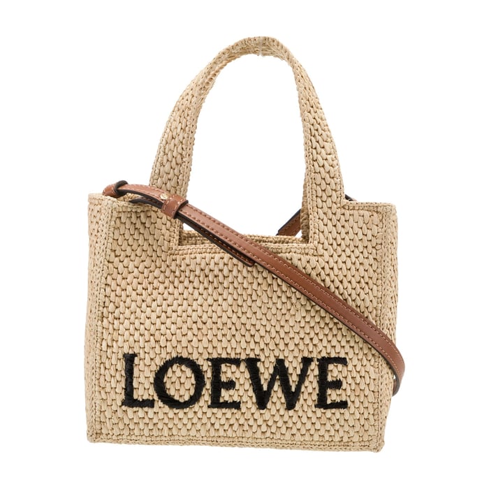 Loewe Raffia Top Handle Bag