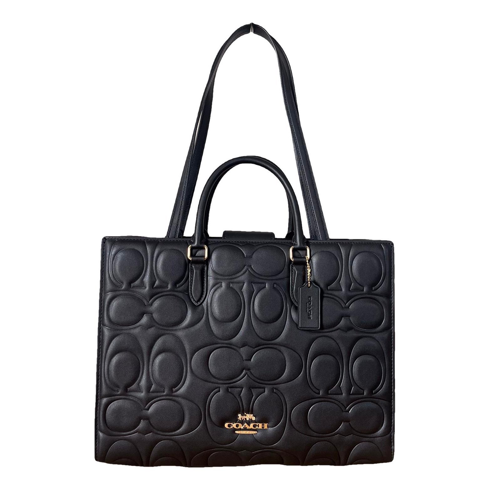Leather tote