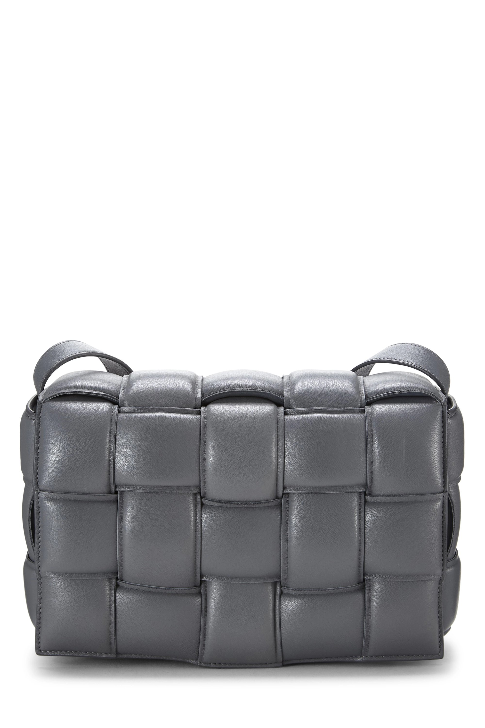 Grey Maxi Intrecciato Padded Cassette